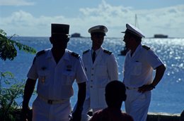 Backlight;-Comoros-Archipelago;-France;-Indian-Ocean;-Kaleidos;-Kaleidos-images;-La-parole-à-limage;-Laurent-Abad;-Mayotte;-Men;-Navy;-Officers;-Sea;-Silhouette;-Stories-Pictures;-Uniform